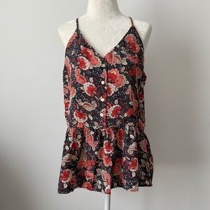 LOFT Floral Peplum Cami